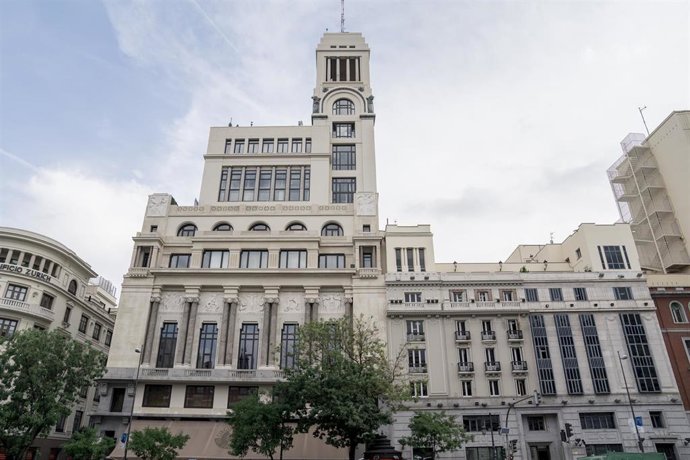Archivo - Fachada del Círculo de Bellas Artes, en Madrid (España). 