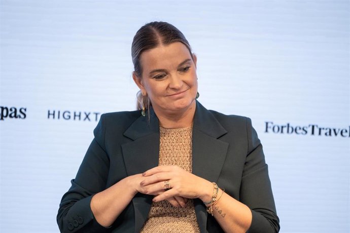 La presidenta de Baleares, Marga Prohens, durante un diálogo en el 'Forbes Económic Summit', a 24 de septiembre de 2026, en Madrid (España)