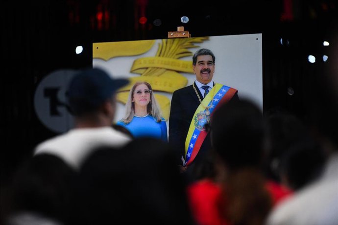Archivo - Imagen del presidente venezolano Nicolás Maduro y su esposa, Cilia Flores