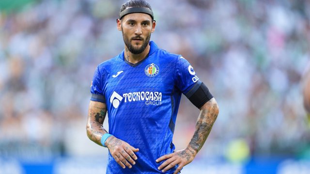 Nemanja Gudelj durante un partido del Getafe FC