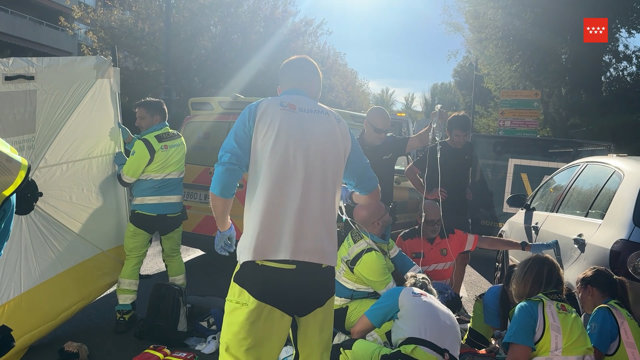 Herido grave un joven de 30 años tras ser atropellado por un turismo en Pozuelo
