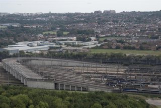 September 8, 2023, Folkestone, Kent, United Kingdom: Folkestone, United Kingdom. The Channel Tunnel has been suspended due to a suspicious vehicle. Explosive experts have been called to the Channel Tunnel and a man has been detained after a 'suspicious ve