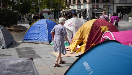 El Sindicato de Inquilinas de Sevilla se retira de la acampada de las Setas para "organizar" la huelga del 11N