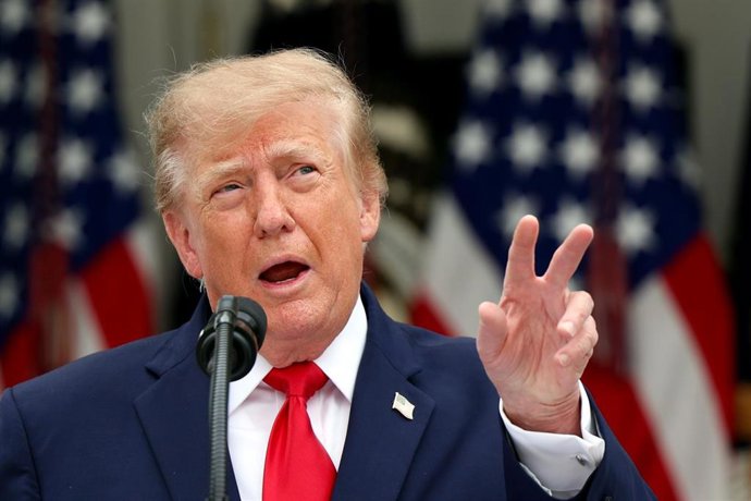 El presidente de Estados Unidos, Donald Trump, durante un acto en la Casa Blanca el 15 de octubre de 2026 (archivo)