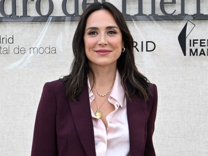 Tamara Falcó durante la Fashion Week de Madrid