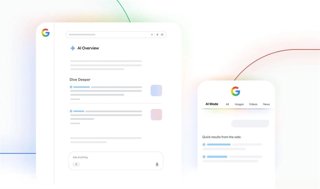 Resultados de búsqueda con IA de Google, Modo IA y AI Overviews.