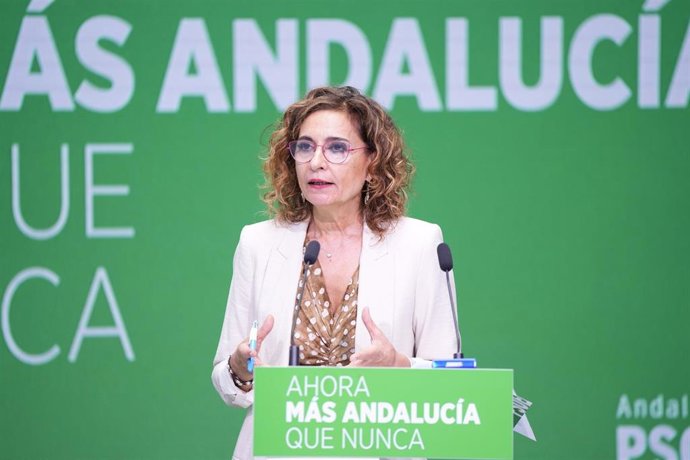 La secretaria general del PSOE-A, María Jesús Montero