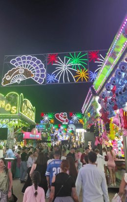 Uno de los accesos a la Feria de San Lucas, en Jaén.