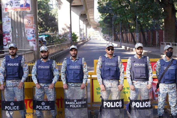 Archivo - Imagen de archivo de la Policía de Bangladesh.