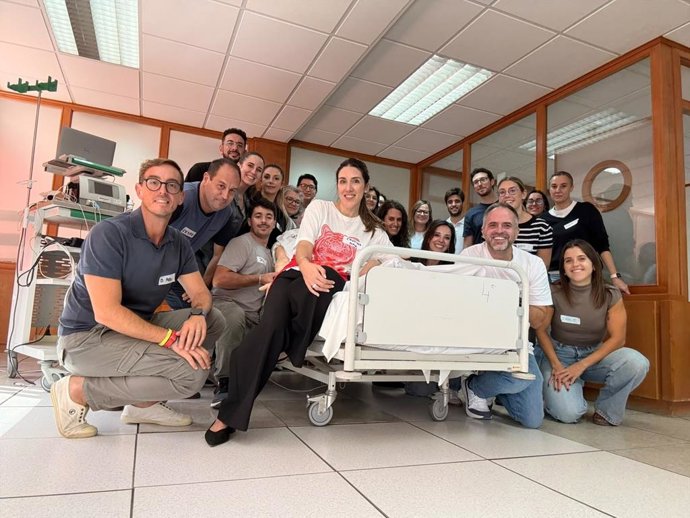 Participantes en el Curso de Soporte Vital Avanzado del Hospital de Jaén.