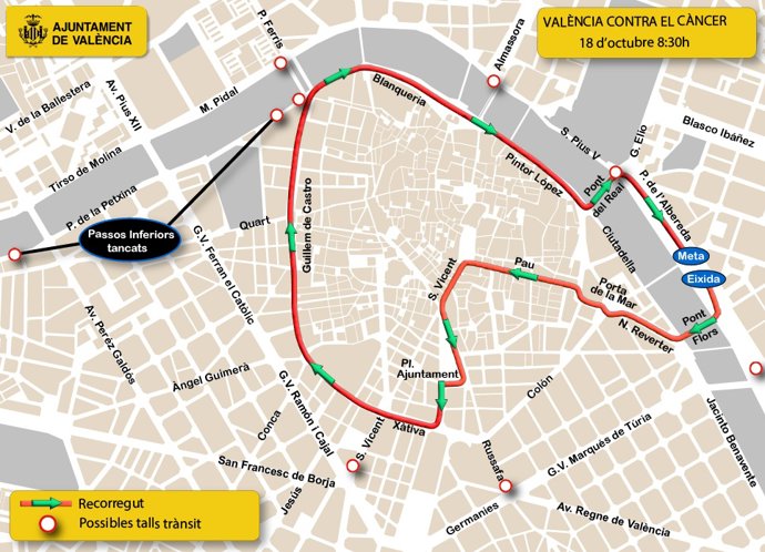 Mapa amb el recorregut