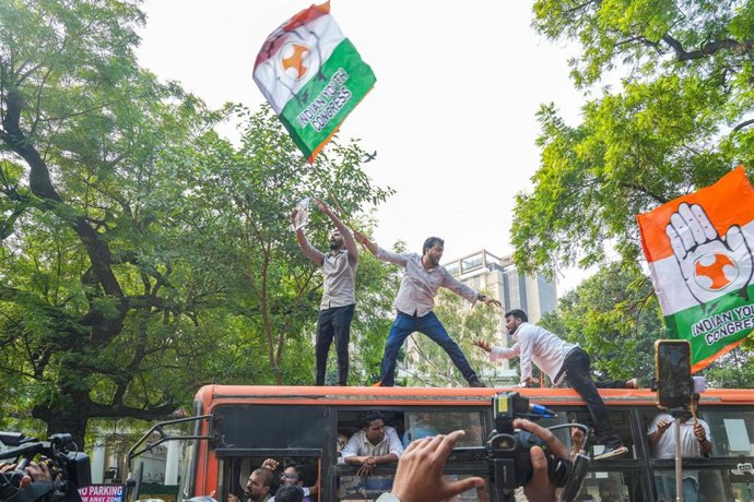Imagen de archivo de las protestas en India.