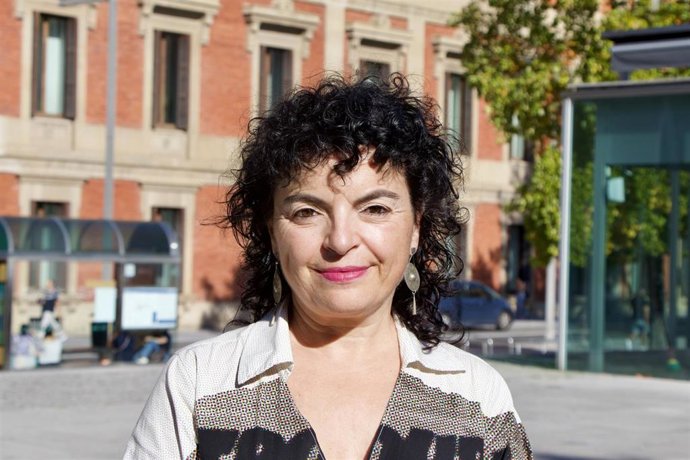 Eneka Maiz, candidata de EH Bildu al Congreso de los Diputados por Navarra.