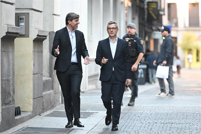 El ministro de la Presidencia, Justicia y Relaciones con las Cortes, Félix Bolaños, durante el foro ‘Ellas Preguntan’, a 16 de octubre de 2026, en Madrid (España). Organizado por el periódico digital Artículo 14, el foro reúne a figuras clave de la políti