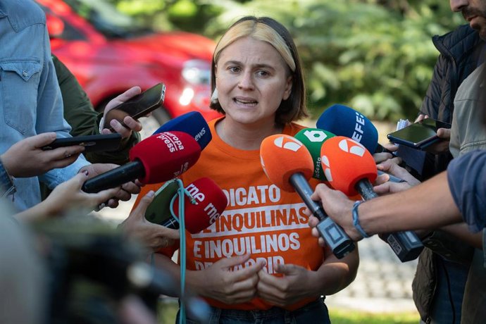La portavoz del Sindicato de Inquilinas de Madrid, Valeria Racu