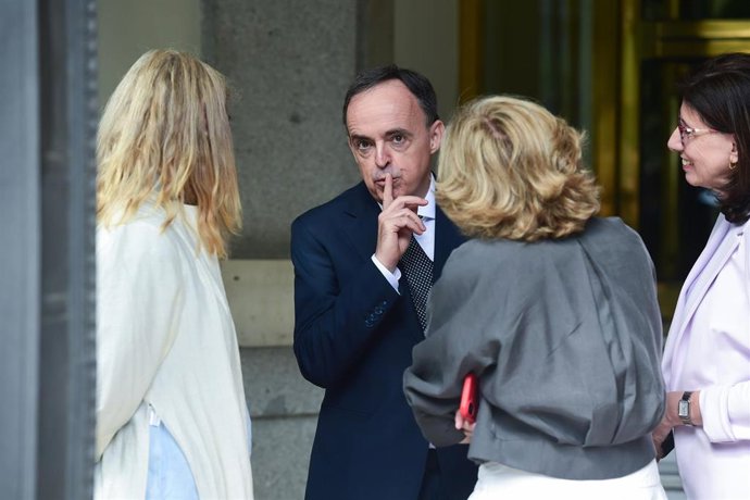 Archivo - El nuevo presidente de la CNMC, Juan José Ganuza Fernández, durante su toma de posesión del cargo, a 9 de septiembre de 2026, en Madrid (España). La Comisión Nacional de los Mercados y la Competencia es el organismo independiente encargado de pr