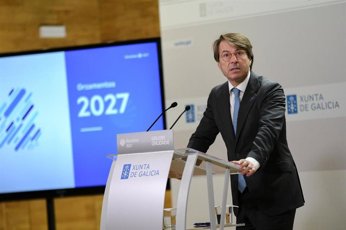 El conselleiro de Facenda, Miguel Corgos, después de aprobar los presupuestos de 2027 en Consello