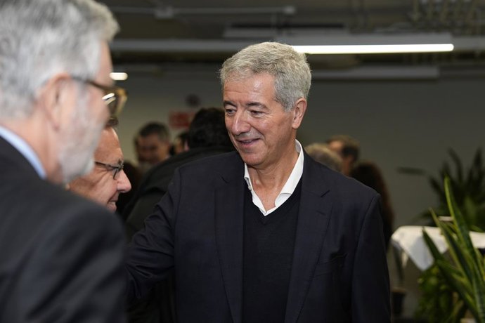 Archivo - Miguel Angel Gil during the Desayunos Deportivos Europa Press with Javier Tebas, President of LaLiga, at Camilo Jose Cela University on January 13, 2026, in Madrid, Spain.