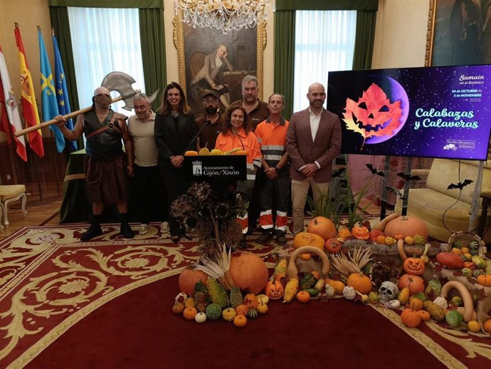 Presentación del programa del Samaín en el Botánico 2026: Calabazas y Calaveras,  en Gijón.