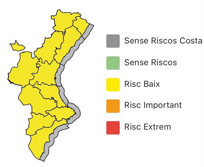 Mapa de alertas