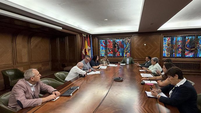 Junta de Gobierno Local celebrada en el Ayunatmiento de León este viernes.