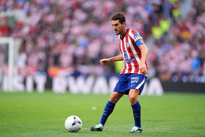 El capitán del Atlético de Madrid Jorge Resurrección 'Koke', ante CA Osasuna en el Riyadh Air Metropolitano.