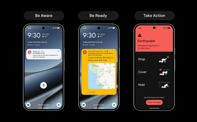 Os três tipos de alertas de terremoto nos celulares Android