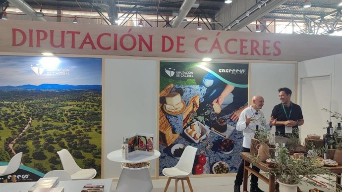 Stand de la Diputación de Cáceres en la III Feria Espiga de Badajoz