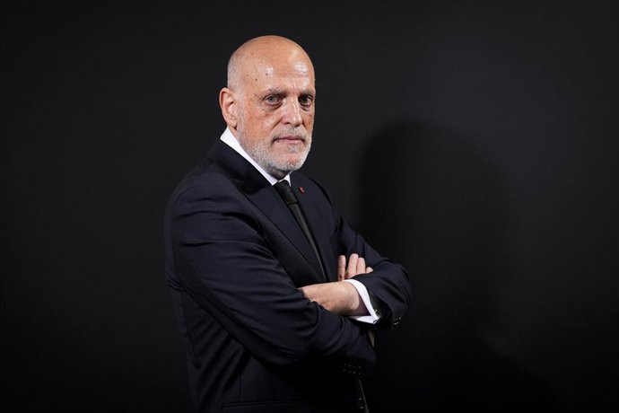 Archivo - Javier Tebas, President of LaLiga, during the Desayunos Deportivos Europa Press with Javier Tebas, President of LaLiga, at Camilo Jose Cela University on January 13, 2026, in Madrid, Spain.