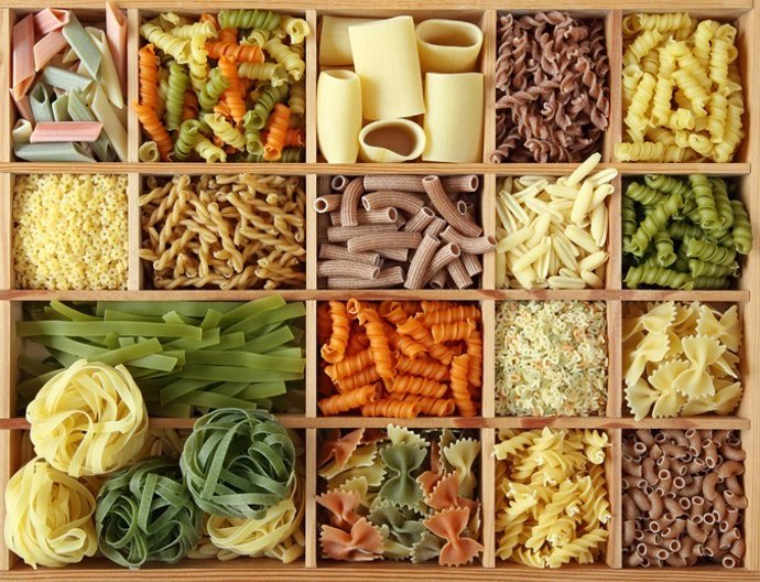 Archivo - Diferentes tipos de pasta