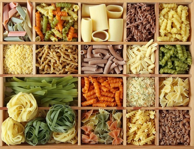 Archivo - Diferentes tipos de pasta.