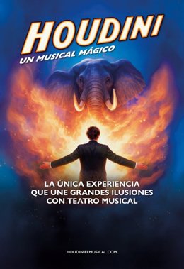 Cartel de 'Houdini, un musical mágico'.