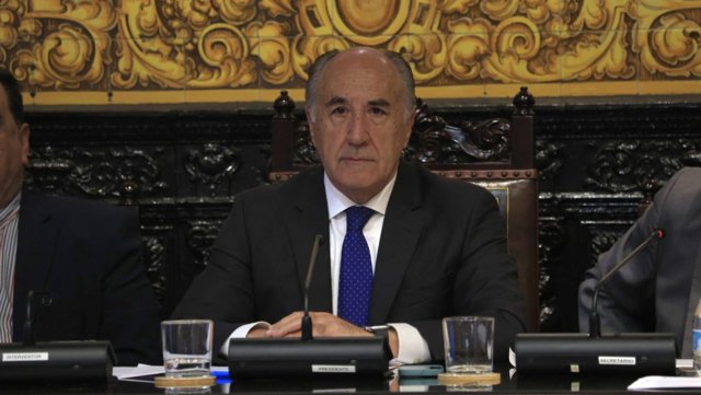 José Ignacio Landaluce durante un Pleno en el Ayuntamiento de Algeciras.