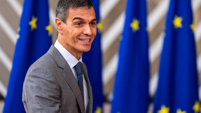El presidente del Gobierno, Pedro Sánchez, en el Consejo Europeo celebrado en Bruselas.