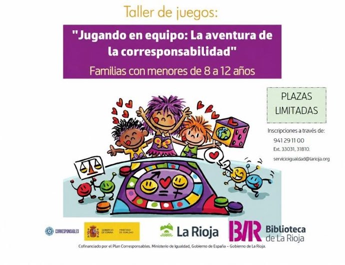 Salud y Políticas Sociales organiza talleres de juegos coeducativos para familias