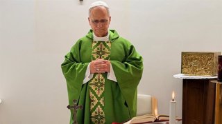 El Papa León XIV celebrando la misa en el hospital Gemelli, a 16 de octubre de 2026, en Roma (Italia)