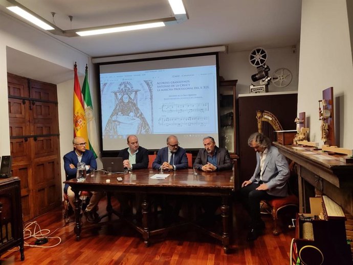 Imagen de la presentación de un trabajo audiovisual del Centro de Documentación Musical de Andalucía.