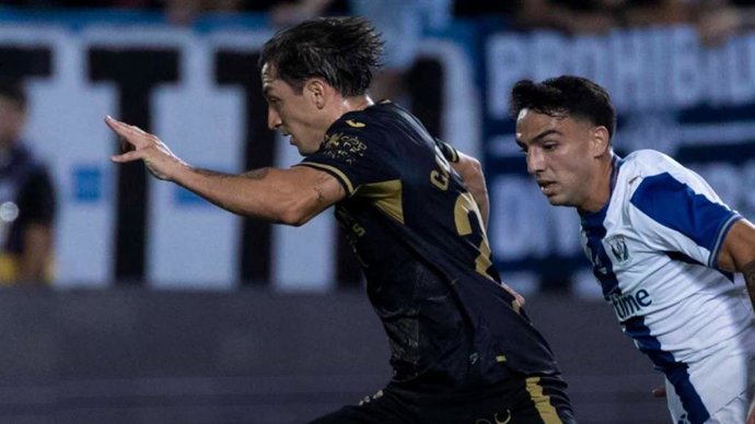El jugador del Córdoba Cristian Carracede en el partido frente al Leganés.