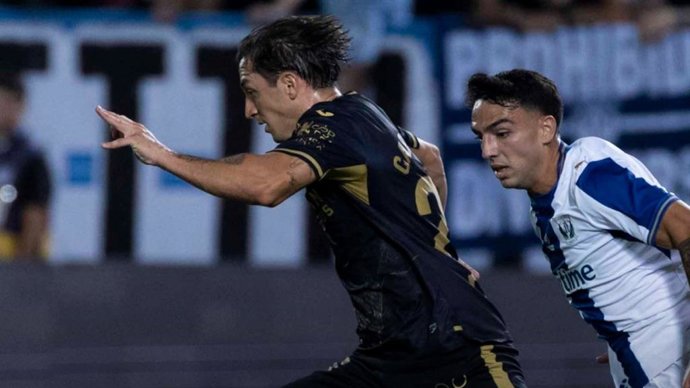 El jugador del Córdoba Cristian Carracede en el partido frente al Leganés.