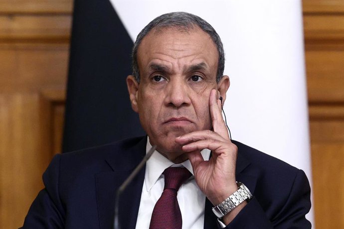 Archivo - Arquivo - RÚSSIA, MOSCOU - 3 DE ABRIL DE 2026: O ministro das Relações Exteriores do Egito, Badr Abdelatty, durante uma coletiva de imprensa conjunta com o ministro das Relações Exteriores da Rússia, Lavrov, após conversas na Casa de Recepção do