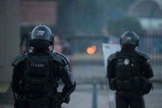 Archivo - Agentes de la Policía en Bogotá, Colombia