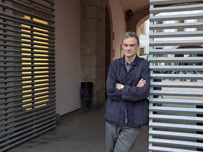 Radden Keefe abans de la trobada amb mitjans d'aquest divendres.