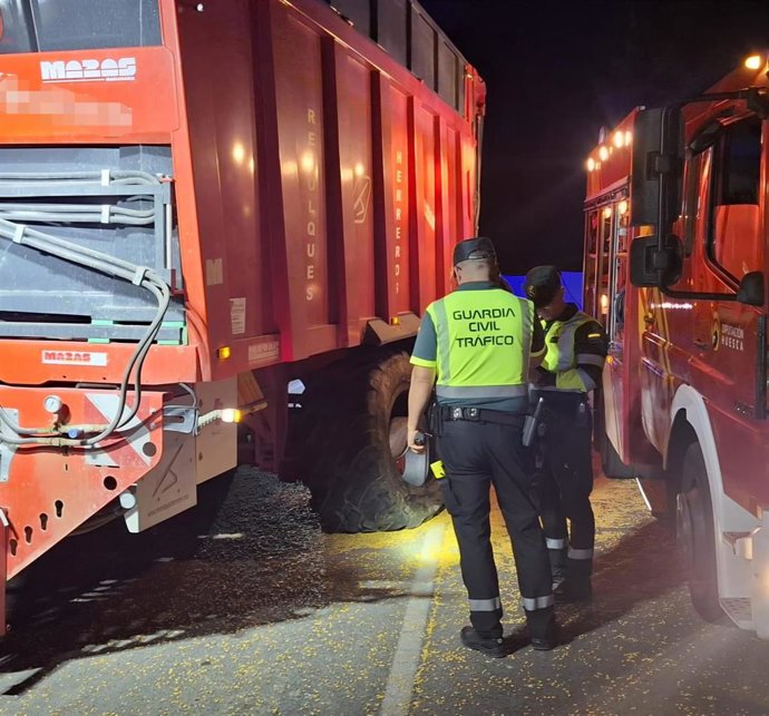 Muere un hombre 89 años en un accidente a la altura de Binéfar.