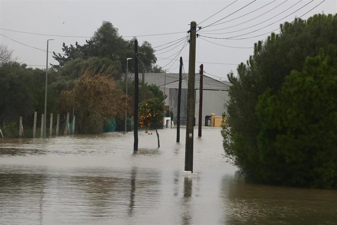 Archivo - En alerta el núcleo urbano de Jerez por la llegada de la borrasca 'Marta'. A 7 de febrero de 2026. 