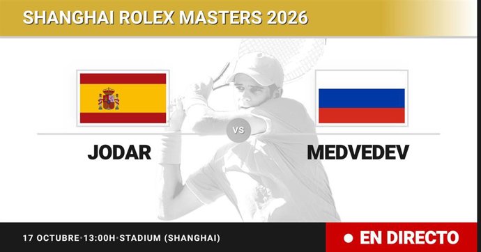 Rafael Jodar - Daniil Medvedev: resumen y estadísticas del partido de Semifinal de Shanghai Rolex Masters