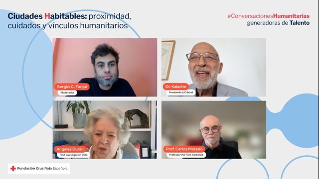 Participantes en la nueva sesión de Conversaciones Humanitarias de Cruz Roja.