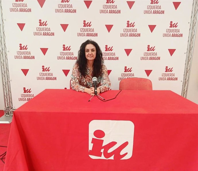 Archivo - La coordinadora general de IU Aragón, Marta Abengochea.