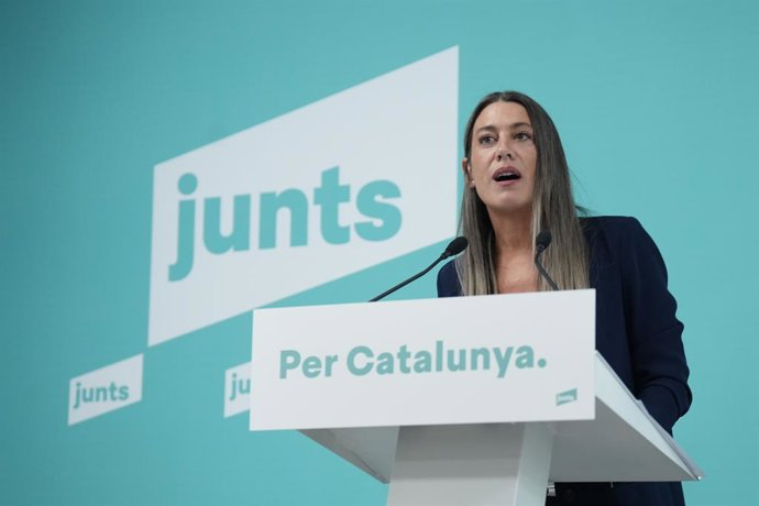 Archivo - Arxivo - La candidata de Junts al Congrés, Miriam Nogueras.