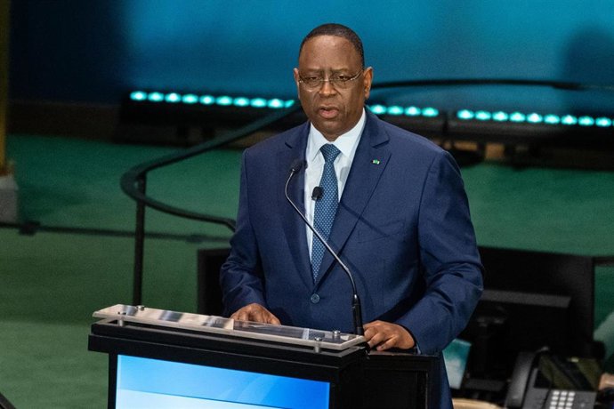 Archivo - El expresidente de Senegal Macky Sall retira su candidatura a secretario general de la ONU