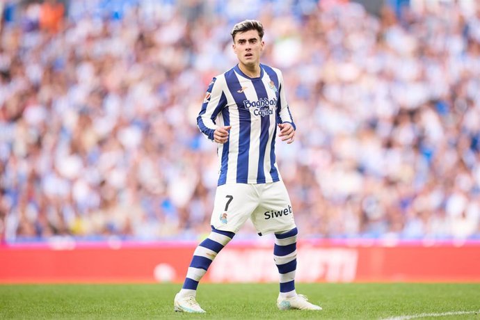 Ander Barrenetxea con la Real Sociedad